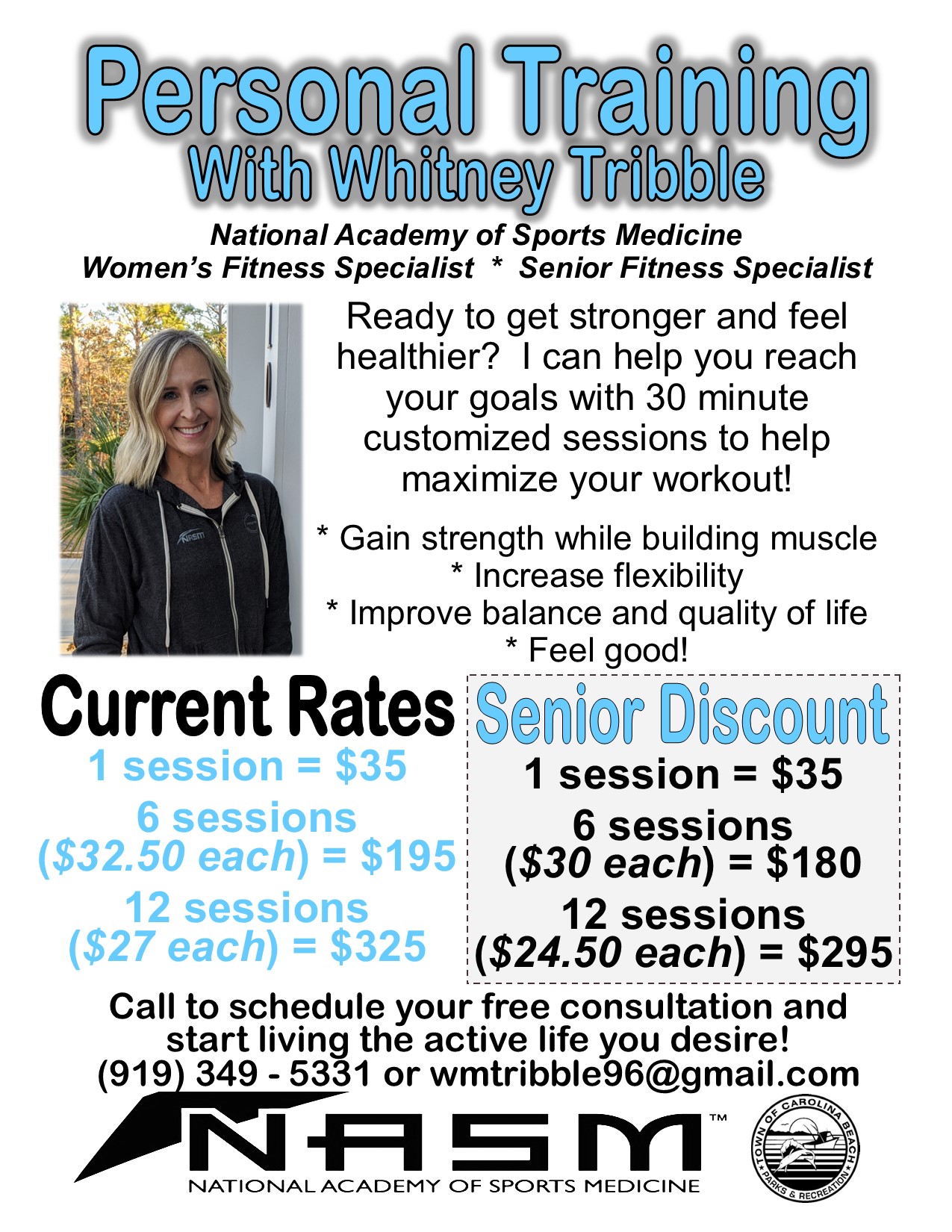 Whitney Personal Training 7-25-24