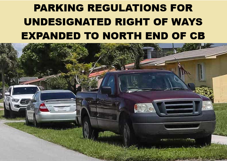 undisgnated parking in right of ways